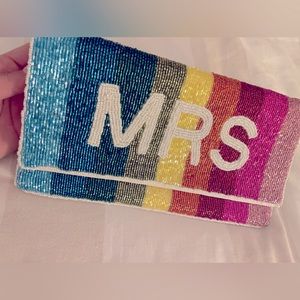 MRS beaded clutch with strap 💕💍🎉